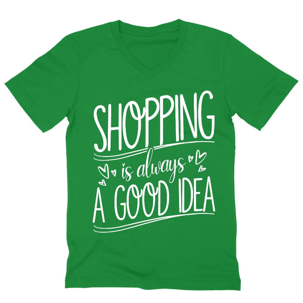 Shopping - A Good Idea Férfi V-nyakú Póló