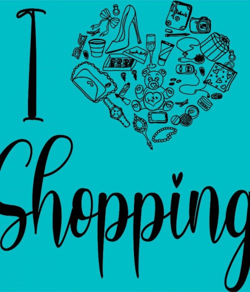 I Love Shopping Shopping Pólók, Pulóverek, Bögrék - Shopping