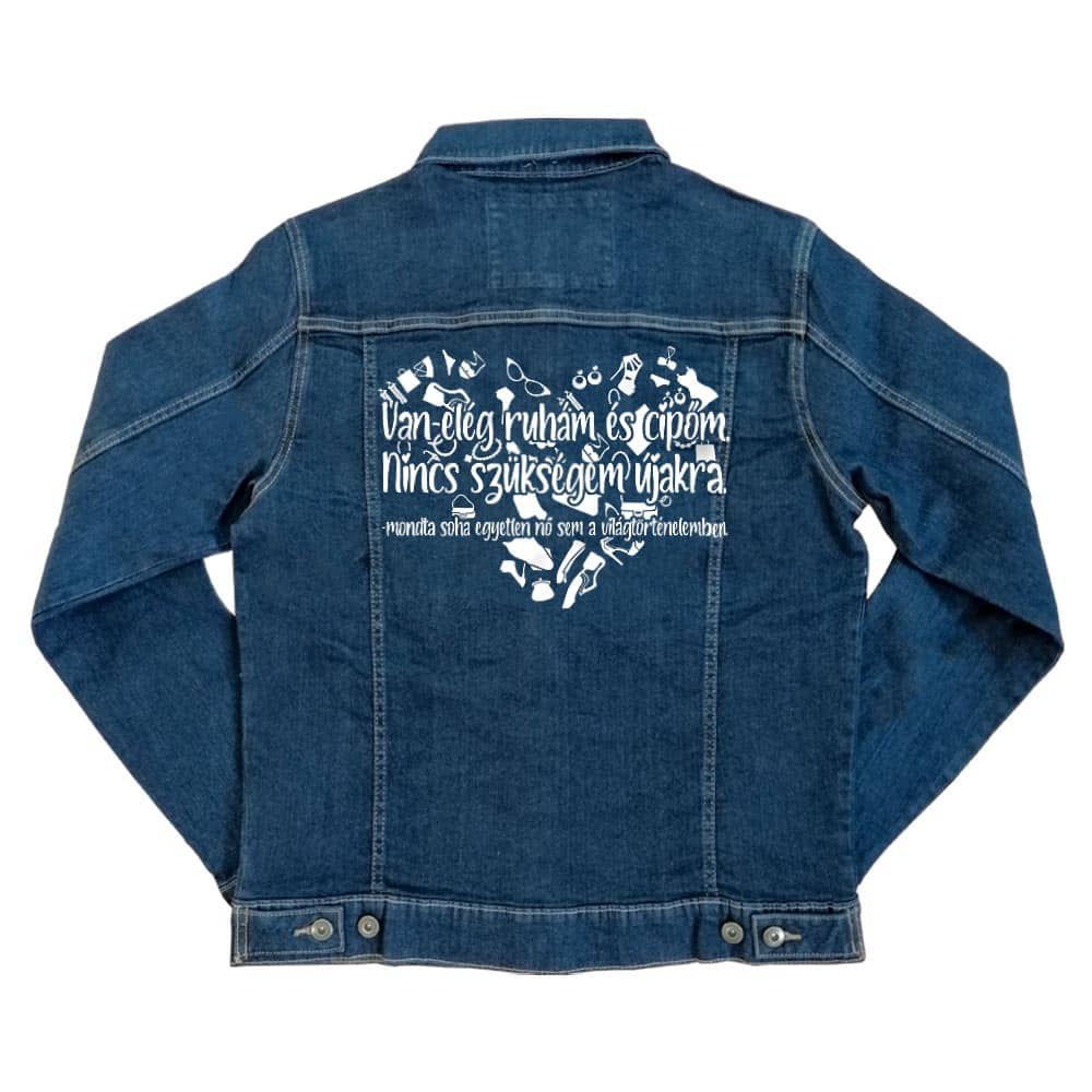 Van elég Ruhám Unisex Farmerkabát