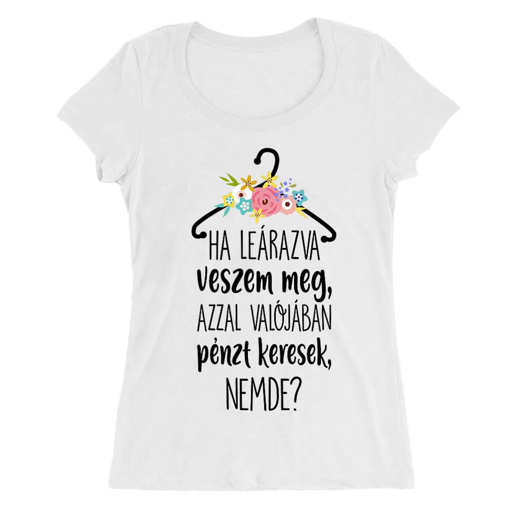 Leárazva Veszem meg Női O-nyakú Póló