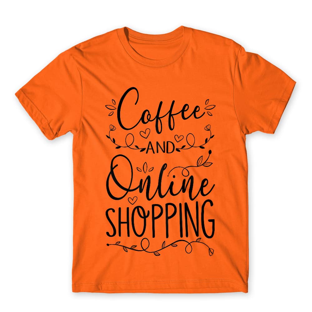 Coffee and Online Shopping Férfi Póló