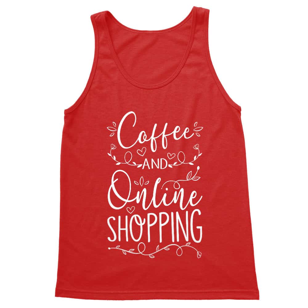 Coffee and Online Shopping Férfi Trikó