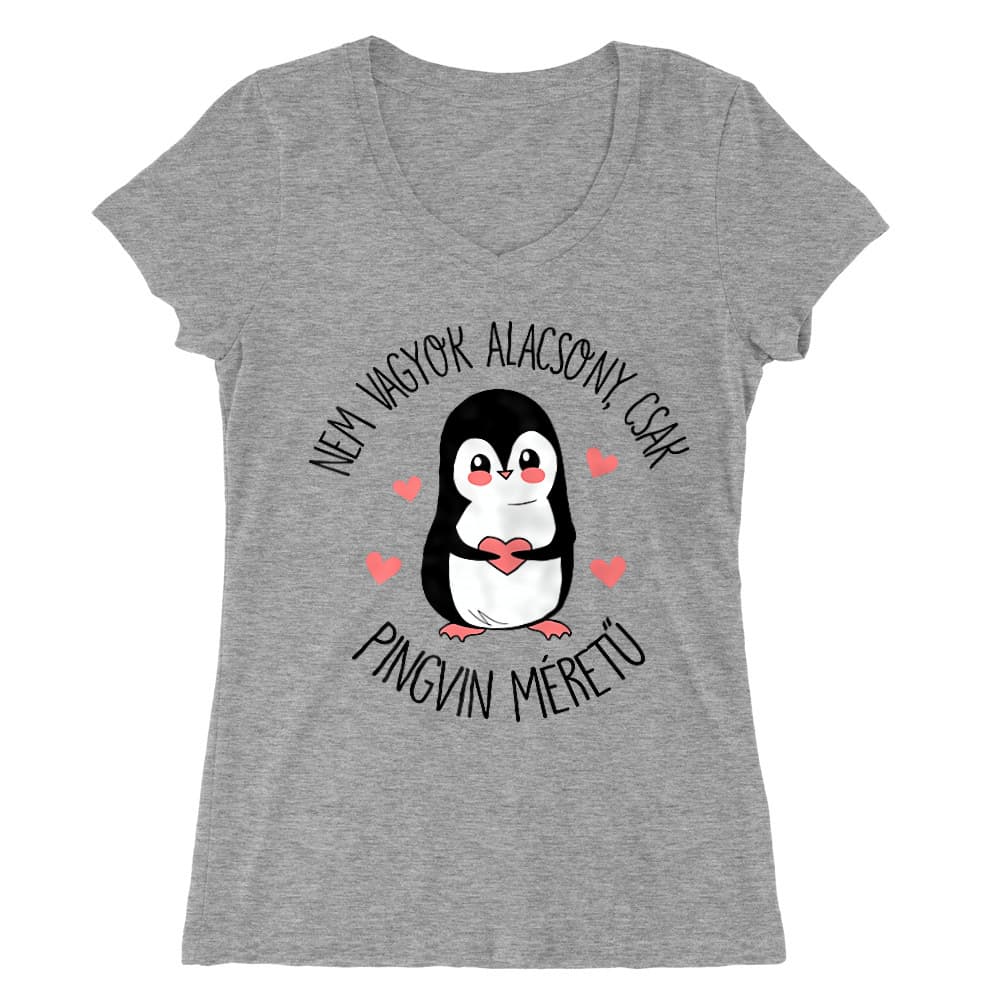 Pingvin Méret Női V-nyakú Póló