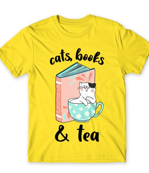Cats, Books and Tea Tea Férfi Póló - Tea