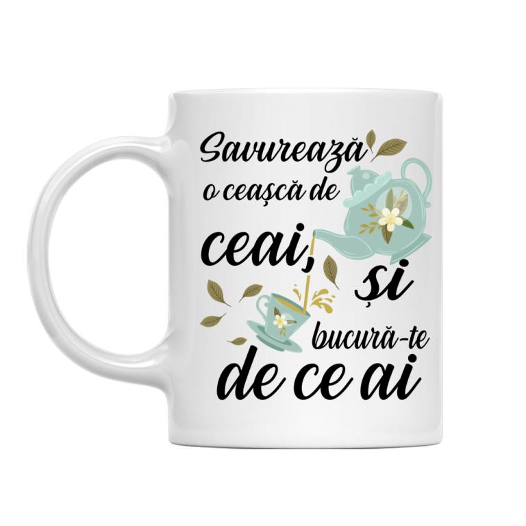 Savurează o ceașcă de ceai