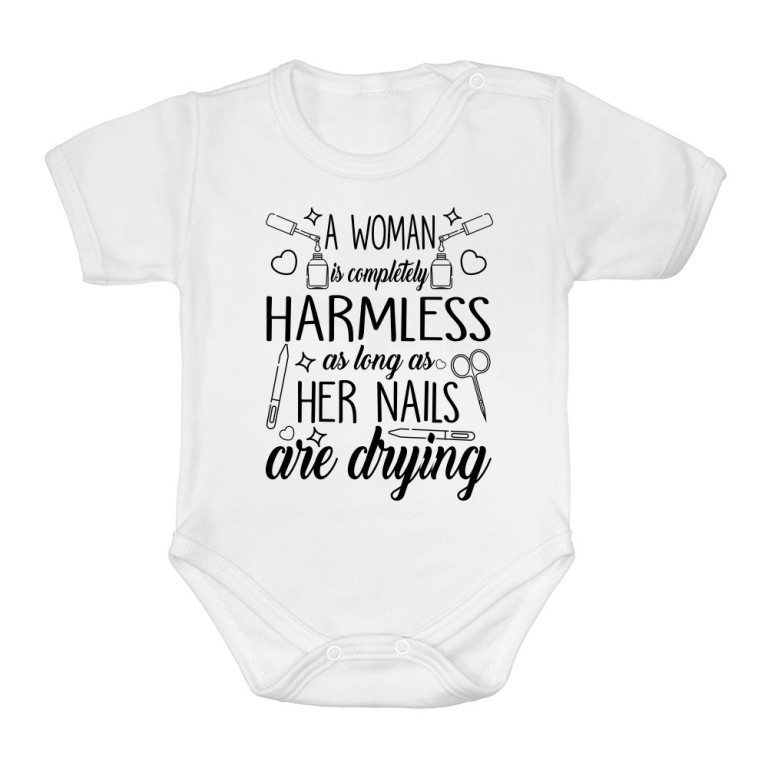 A woman is completely harmless
