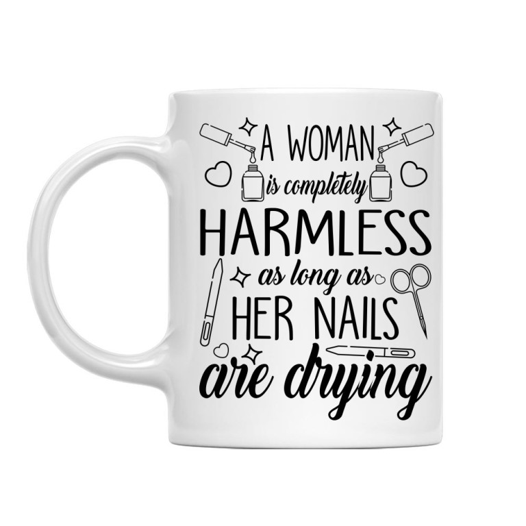 A woman is completely harmless