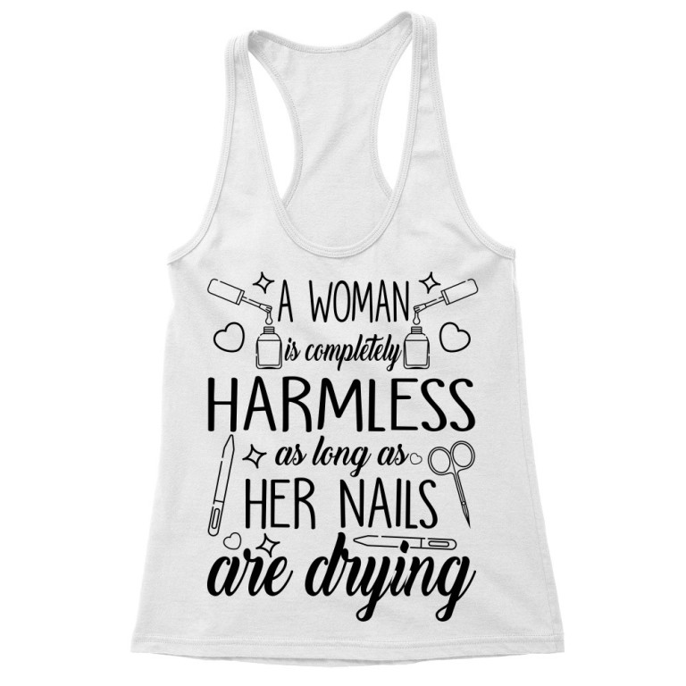 A woman is completely harmless