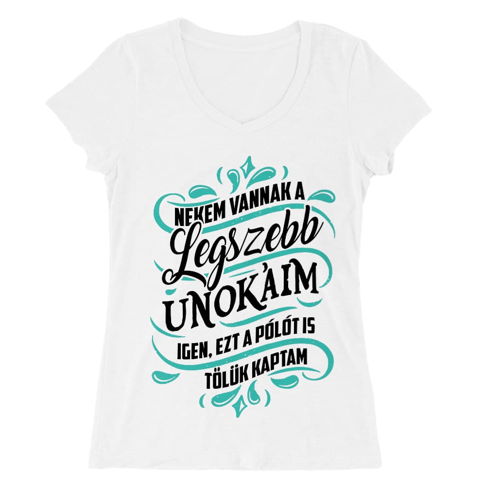 Nekem vannak a legszebb unokáim Női V-nyakú Póló