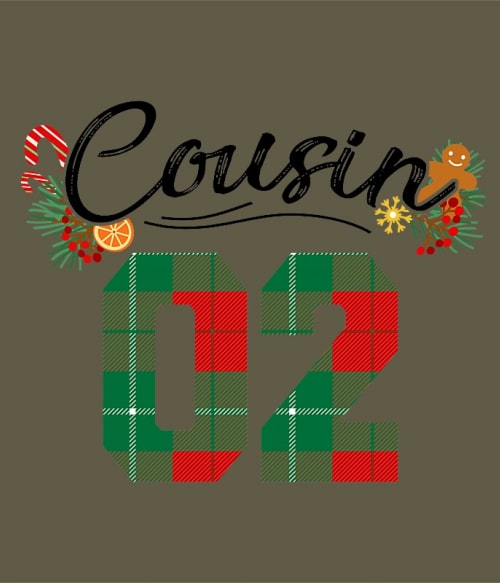 Christmas Cousin - 02 Unokatesó Pólók, Pulóverek, Bögrék - Unokatesó