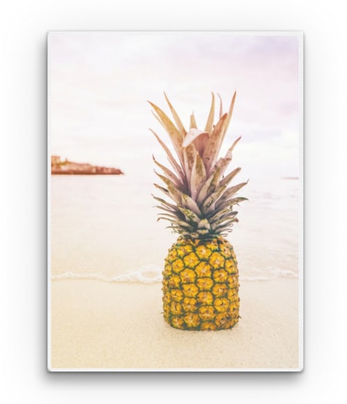 Pineapple on the beach Ételek Vászonkép - Hobbi-Érdeklődés