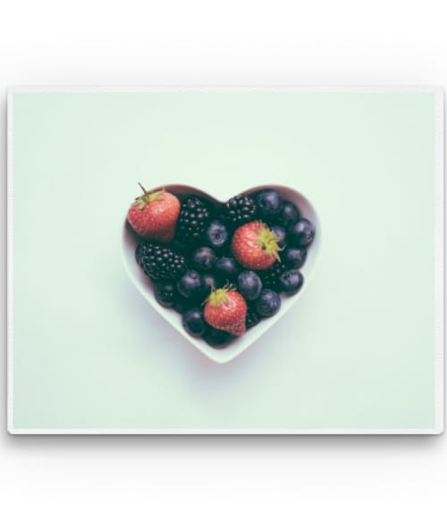 Fruit heart Ételek Vászonkép - Hobbi-Érdeklődés