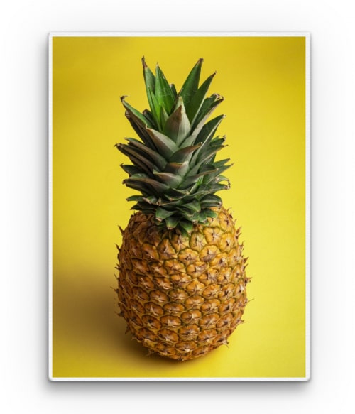 Pineapple in yellow Ételek Vászonkép - Hobbi-Érdeklődés