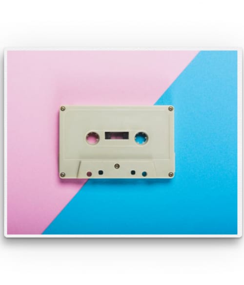 Pink and blue tape Hangszerek Vászonkép - Zene