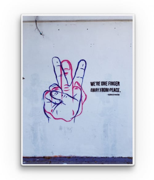 Peace graffiti Művészet Vászonkép - Művészet