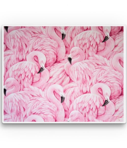Flamingo pattern Madarak Vászonkép - Madarak