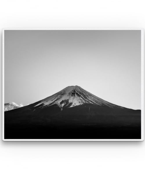 Fuji - black and white Utazás Pólók, Pulóverek, Bögrék - Utazás