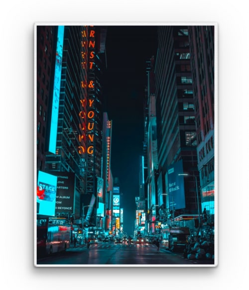 New York neons Utazás Vászonkép - Utazás