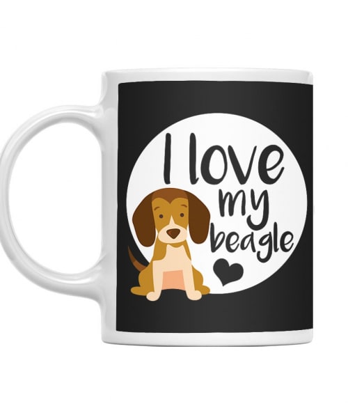 Szeretem a beagle-met Állatos Bögre - Kutyás