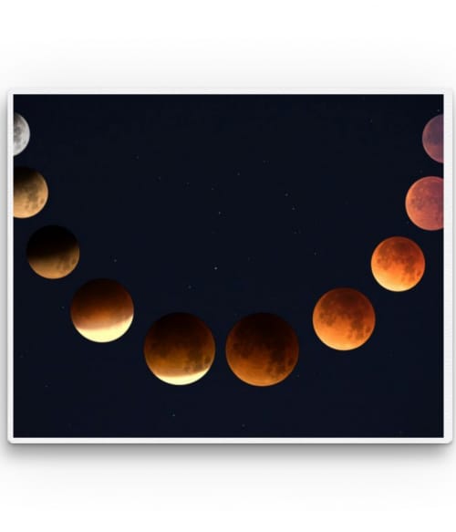 Moon phases 3. Csillagászat Pólók, Pulóverek, Bögrék - Tudomány