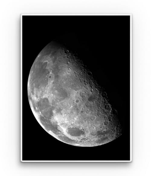 Moon in the dark Csillagászat Vászonkép - Tudomány