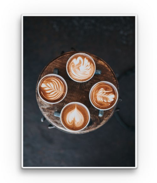 Coffee art Kávés Vászonkép - Kávés