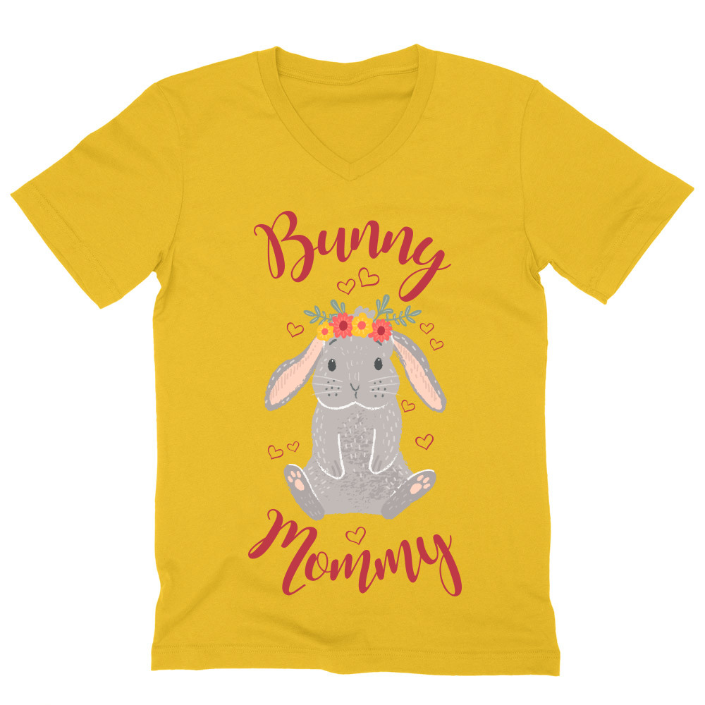 Bunny Mommy Férfi V-nyakú Póló