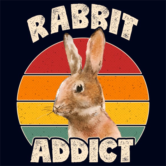 Addict - Rabbit Nyuszis Pólók, Pulóverek, Bögrék - Nyuszis