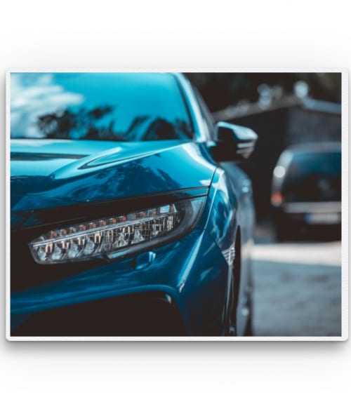 Blue Honda Civic Vezetés Vászonkép - Vezetés