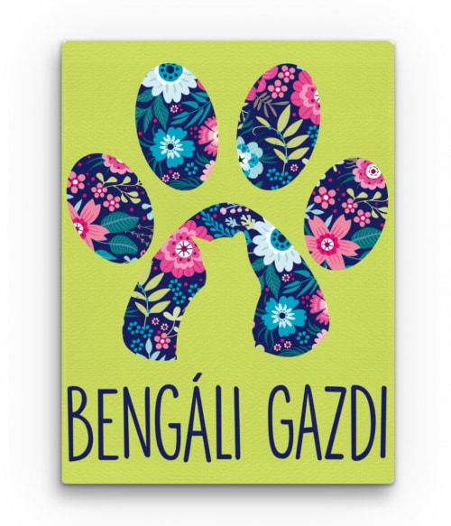 Bengáli Gazdi Bengáli Vászonkép - Cicás