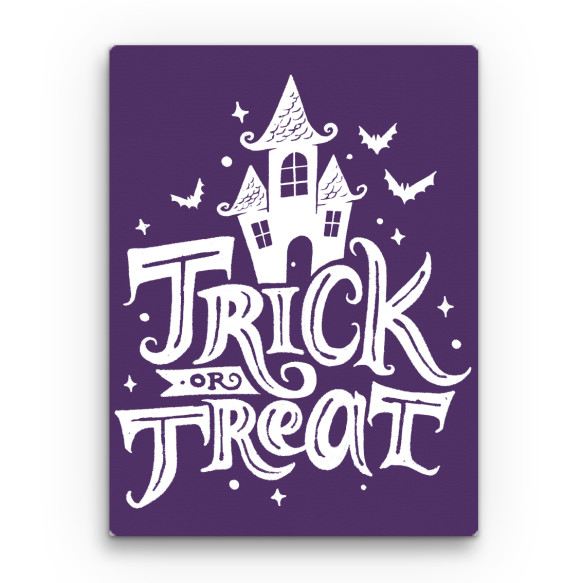 Trick or Treat - House Halloween Vászonkép - Ünnepekre