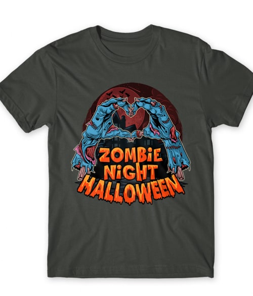 Zombie Night - Halloween Halloween Póló - Ünnepekre