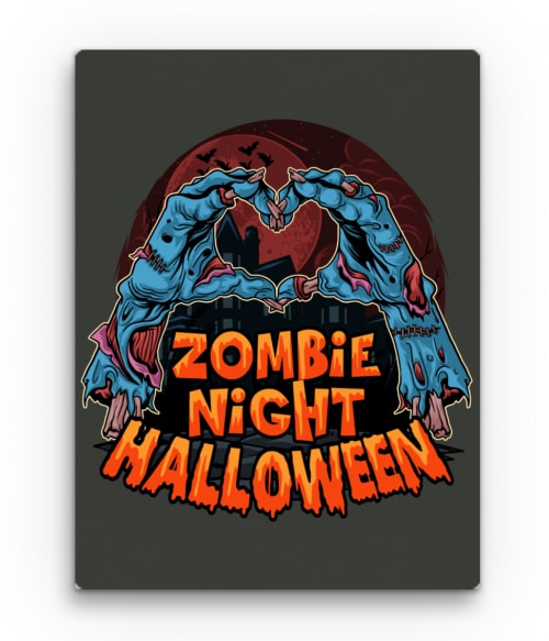 Zombie Night - Halloween Halloween Vászonkép - Ünnepekre
