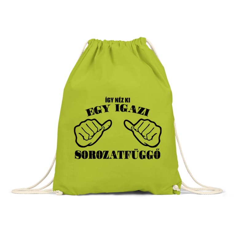 Így néz ki egy igazi sorozatfüggő - Tornazsák