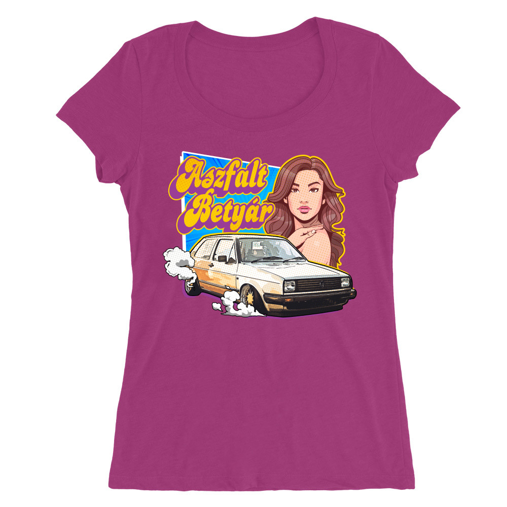 Comic Girl with Car - MyLife Plus Női O-nyakú Póló
