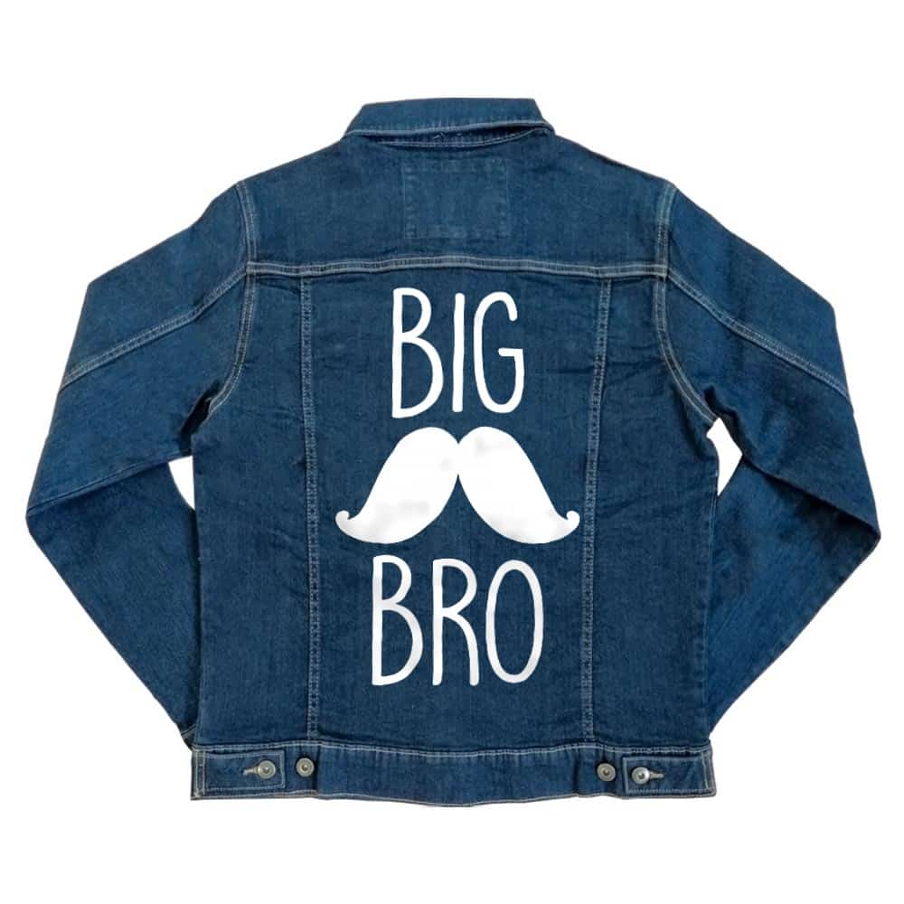 Big Bro Mustache Unisex Farmerkabát