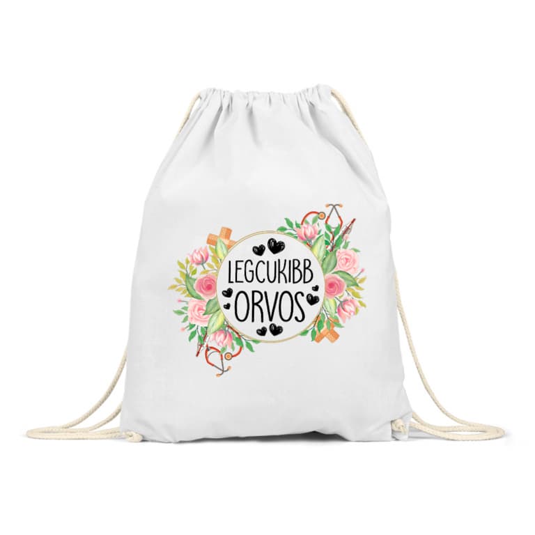 Legcukibb Orvos - Virágos - Tornazsák