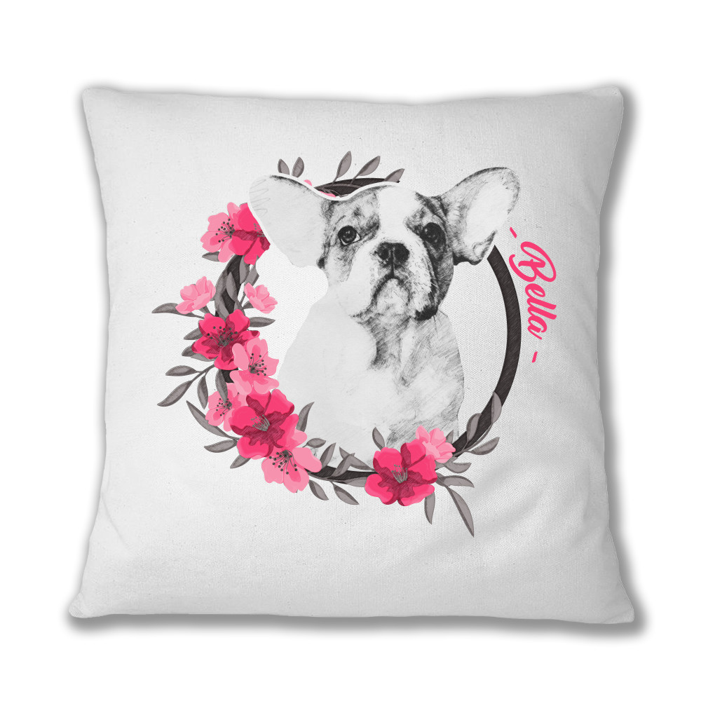 Pet with flower frame - MyLife Plus Párnahuzat