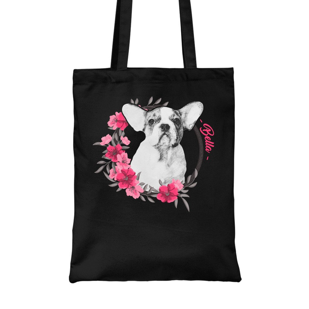 Pet with flower frame - MyLife Plus Vászontáska
