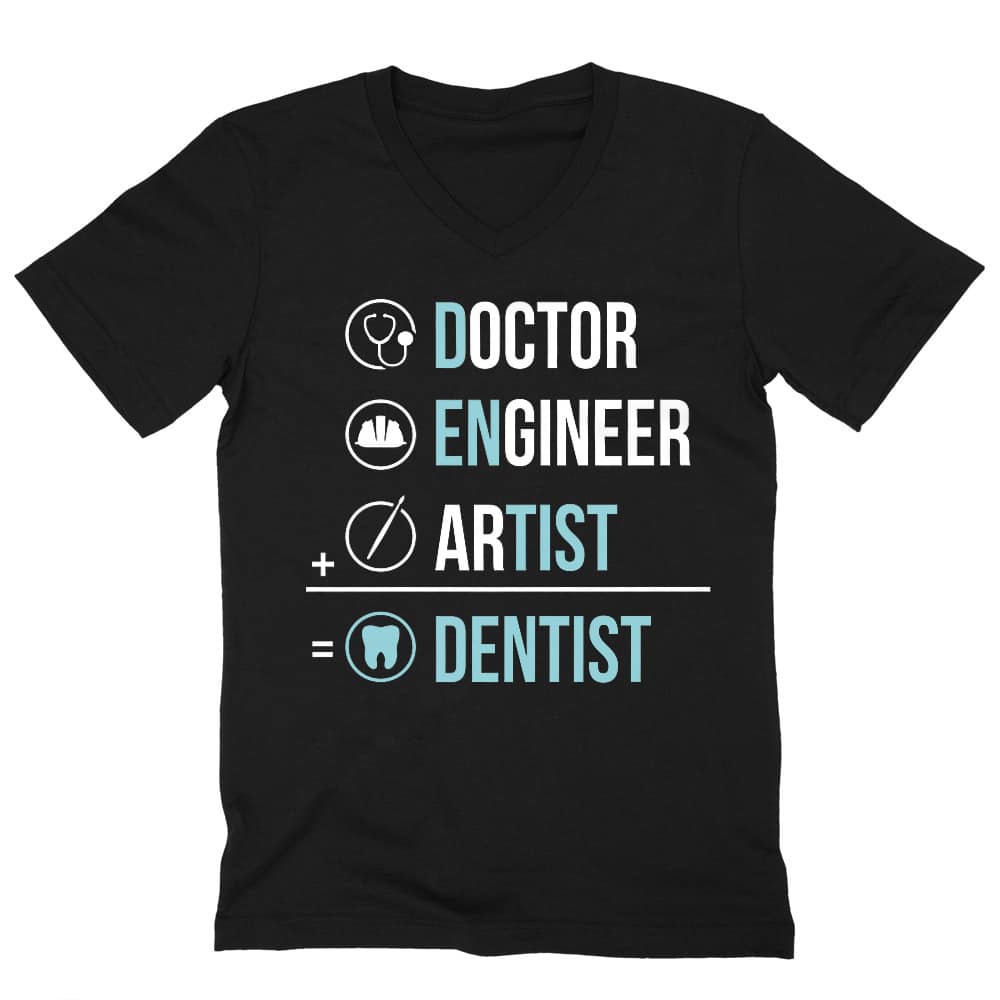 Doctor, Engineer, Artist Férfi V-nyakú Póló