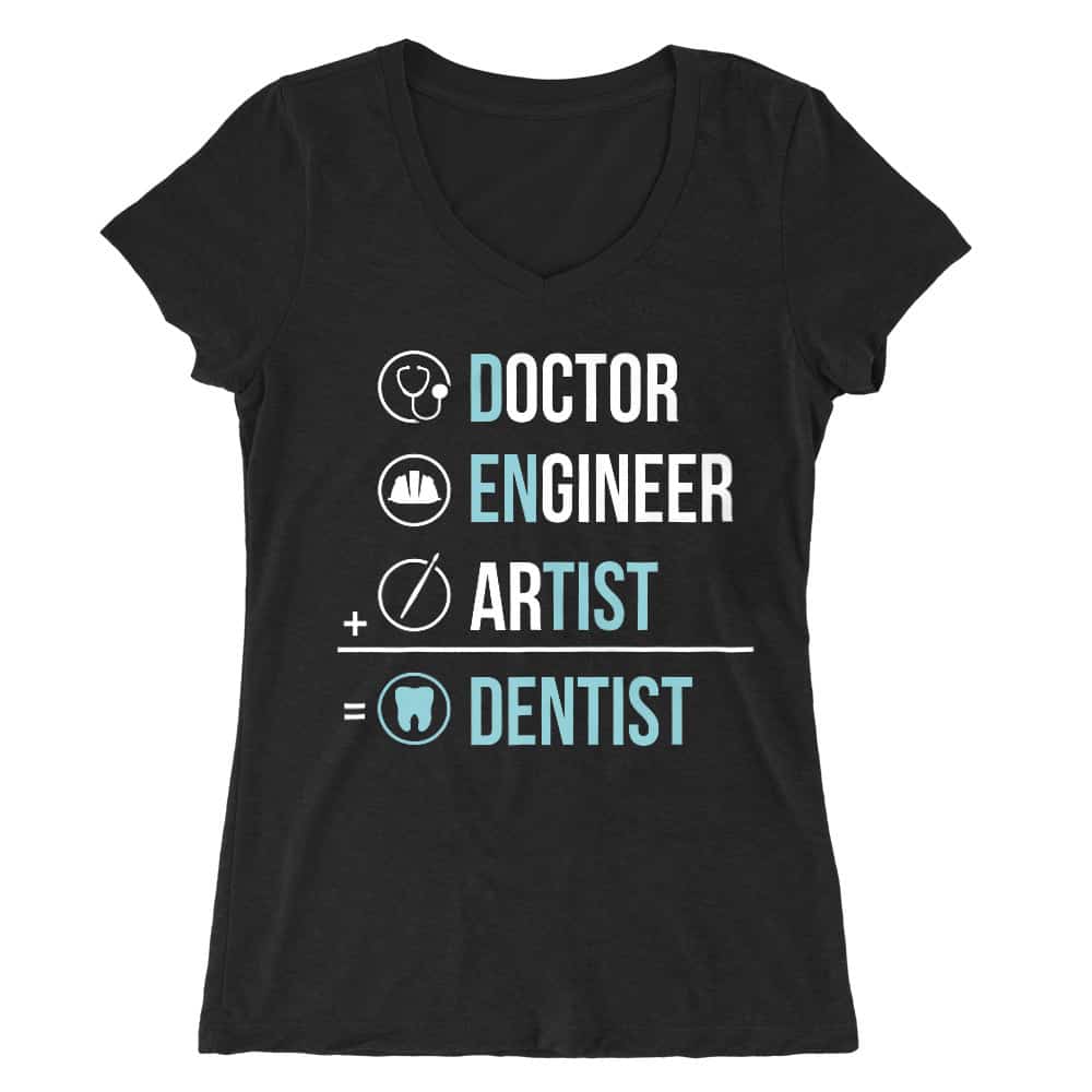 Doctor, Engineer, Artist Női V-nyakú Póló