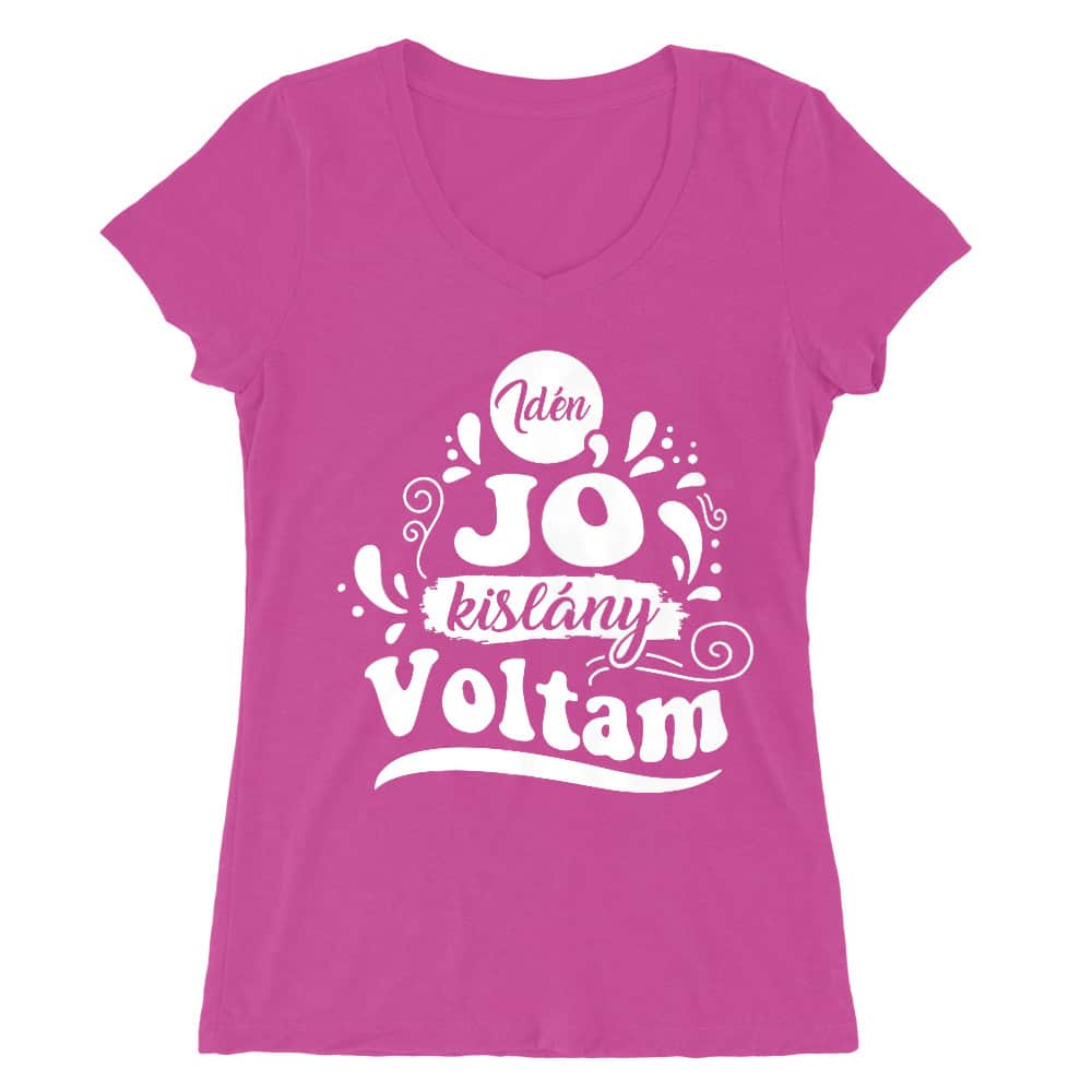 Idén jó kislány voltam Női V-nyakú Póló