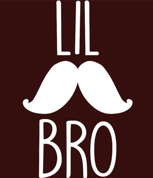 Lil Bro Mustache Testvér Pólók, Pulóverek, Bögrék - Testvér