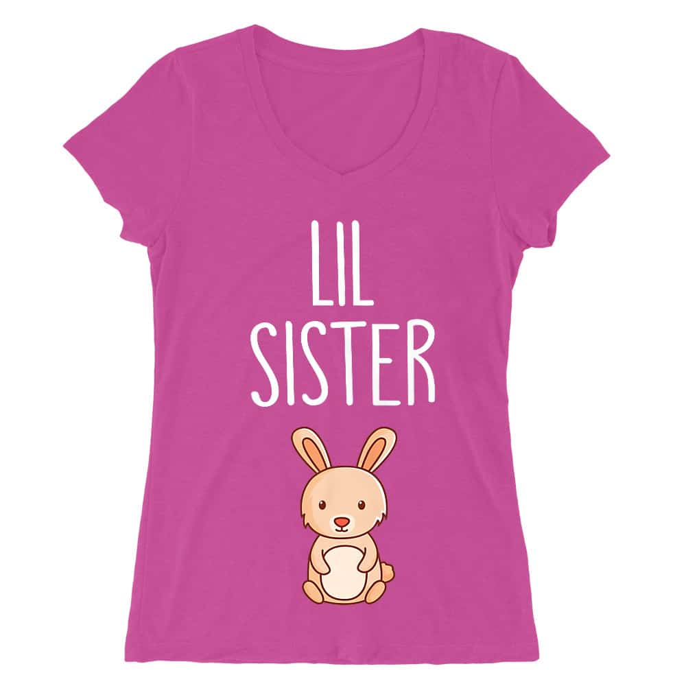 Lil Sister Bunny Női V-nyakú Póló