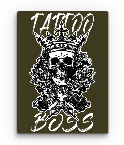 Tattoo Boss - Skull Művészet Vászonkép - Tetoválás