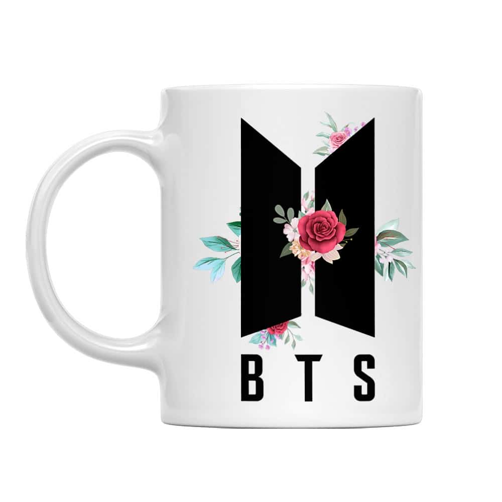 BTS logo with flowers Bögre