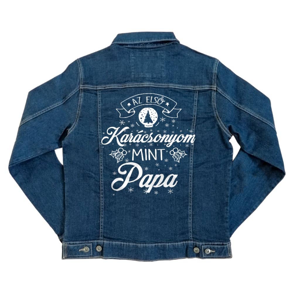 Az első karácsonyom, mint papa Unisex Farmerkabát