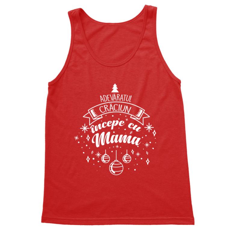 Adevăratul Crăciun începe cu mama - Tricou pentru bărbați
