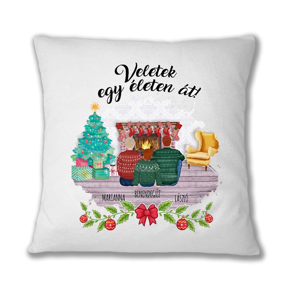 Családdal karácsonykor - MyLife Párnahuzat