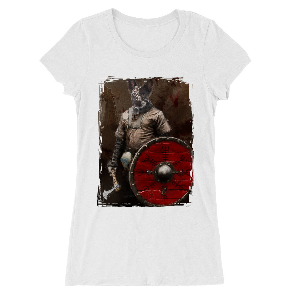 Pajzsos Viking festmény - MyLife Plus Női Hosszított Póló